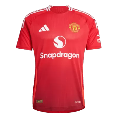 Men's Authentic Manchester United Home Soccer Jersey Shirt 2024/25 - Player Version - Pro Jersey Shop