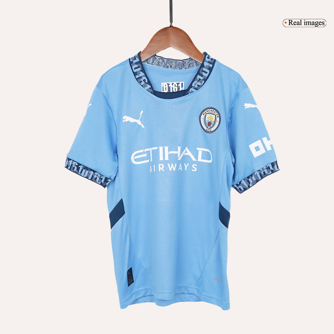 Kids Manchester City Home Soccer Jersey Kit - Pro Jersey Shop