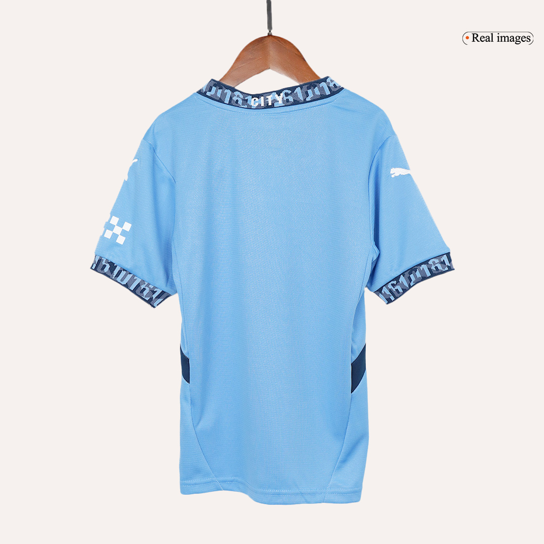 Kids Manchester City Home Soccer Jersey Kit - Pro Jersey Shop