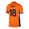 Men's MALEN #18 Netherlands Home Soccer Jersey Shirt Euro 2024 - Fan Version - Pro Jersey Shop