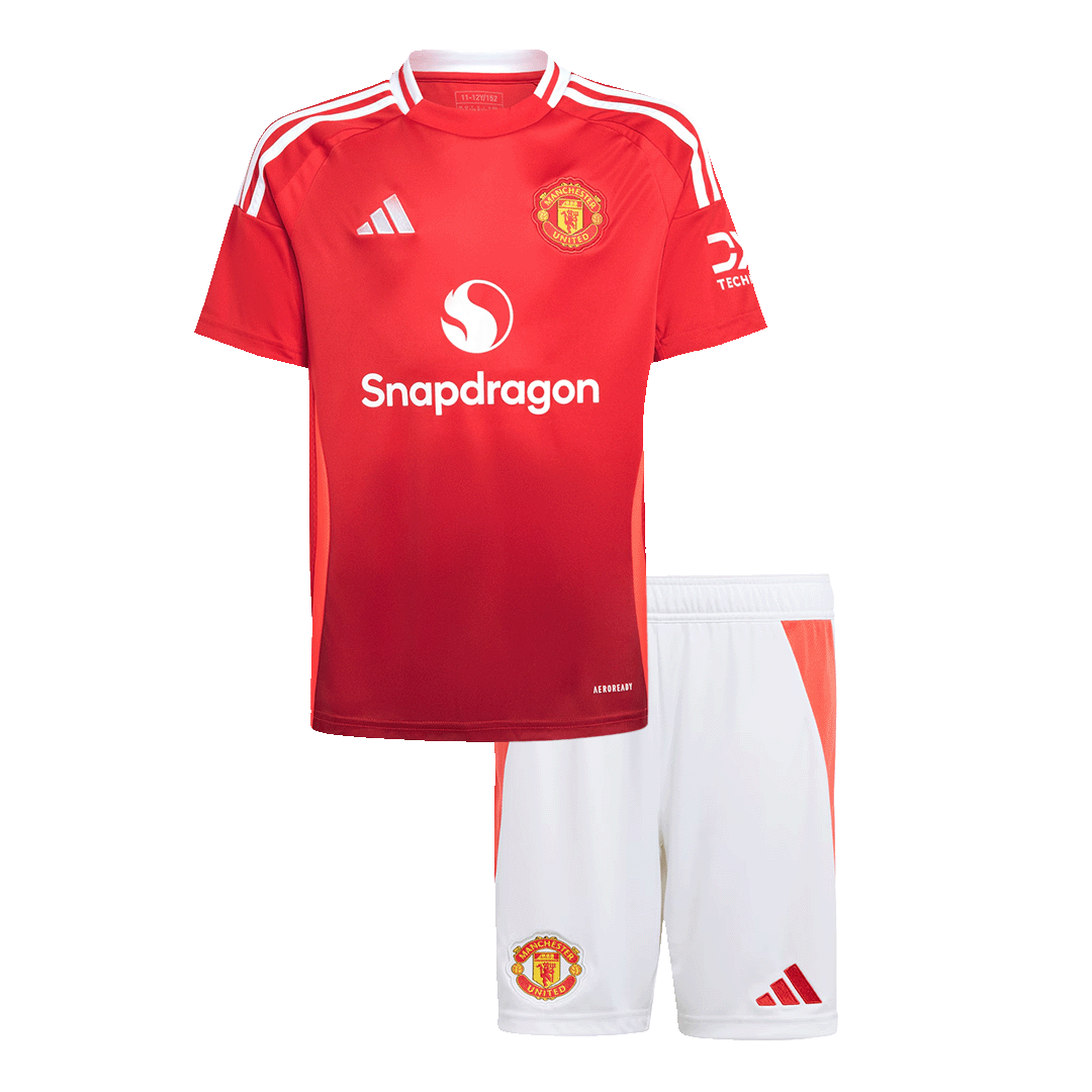 Kids Manchester United Home Soccer Jersey Kit - Pro Jersey Shop
