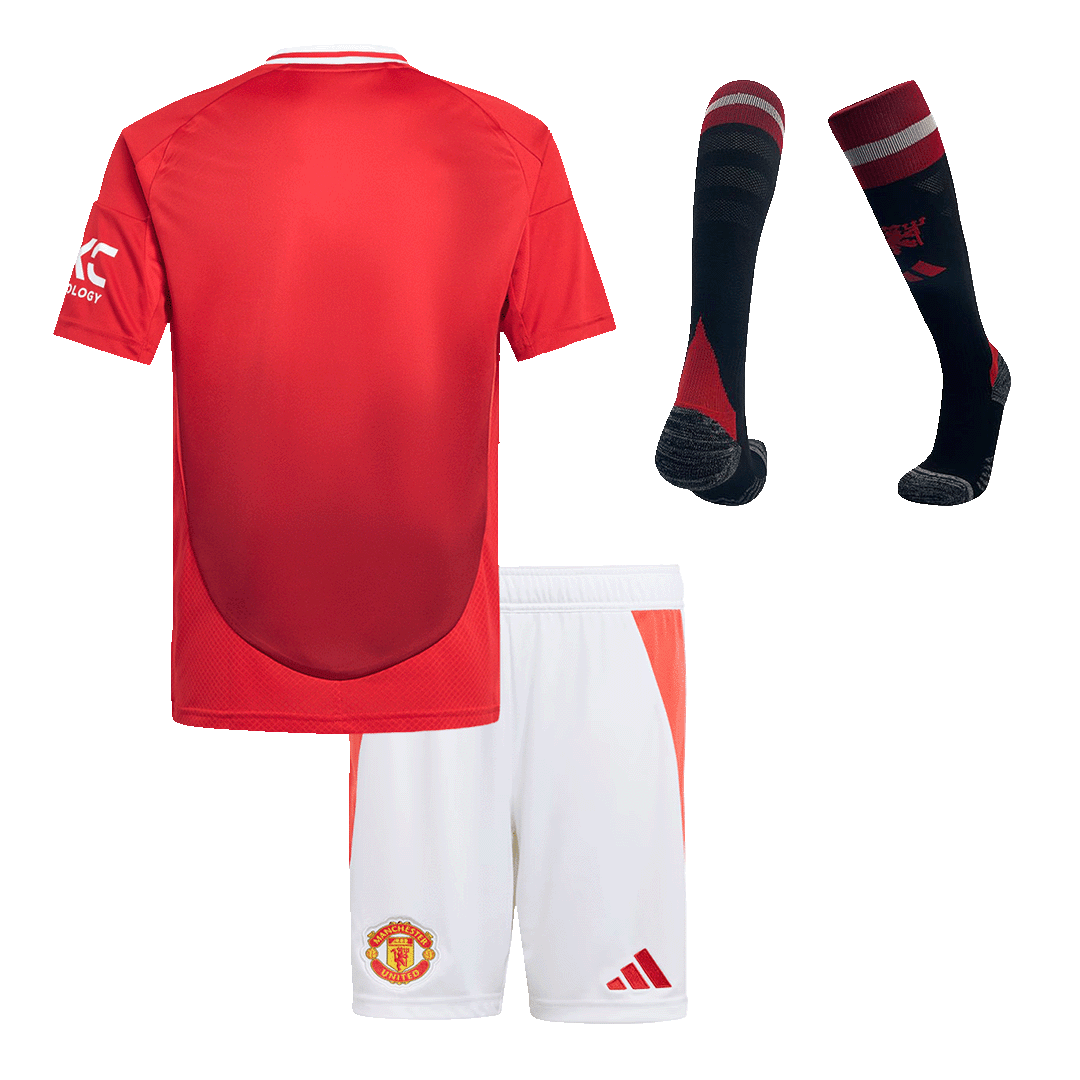 Kids Manchester United Home Soccer Jersey Full Kit - Pro Jersey Shop