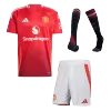 Premium Quality Men's Manchester United Home Soccer Jersey Whole Kit (Jersey+Shorts+Socks) 2024/25 - Pro Jersey Shop