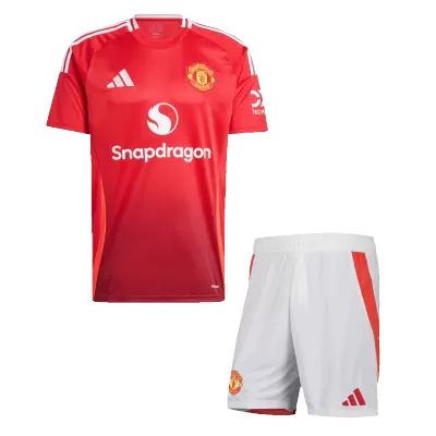 Premium Quality Men's Manchester United Home Soccer Jersey Kit (Jersey+Shorts) 2024/25 - Pro Jersey Shop