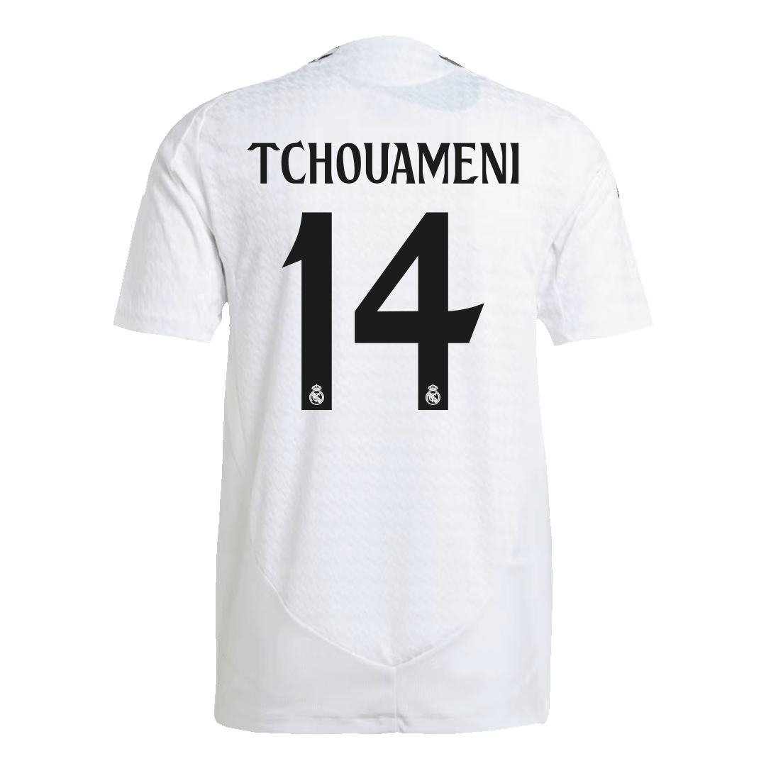 Premium Quality Men's Authentic TCHOUAMENI #14 Real Madrid Home Soccer Jersey Shirt - Player Version - Pro Jersey Shop