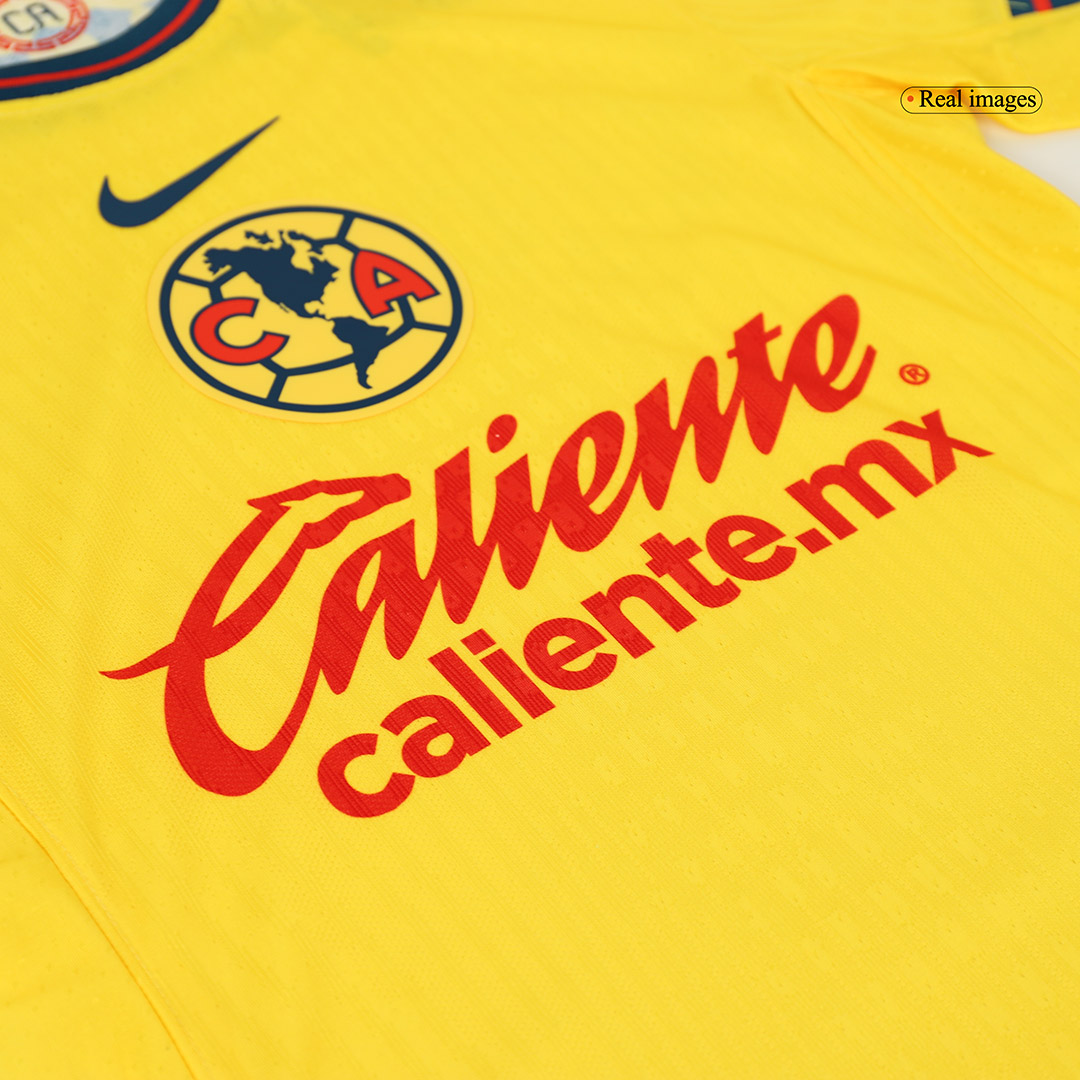 Men's Authentic Club America Aguilas Home Soccer Jersey Shirt - Player Version - Pro Jersey Shop