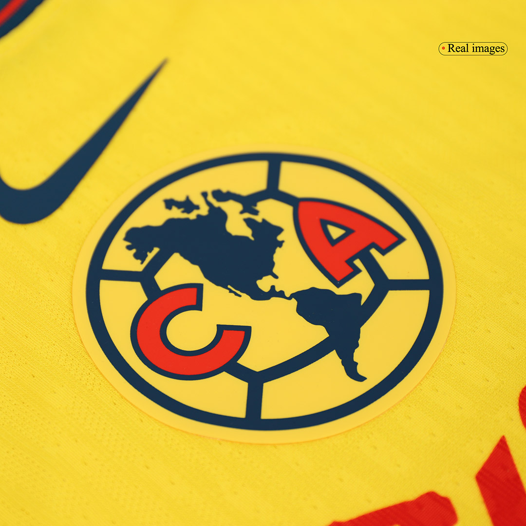 Men's Authentic Club America Aguilas Home Soccer Jersey Shirt - Player Version - Pro Jersey Shop