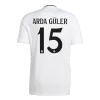 Premium Quality Men's ARDA GÜLER #15 Real Madrid Home Soccer Jersey Shirt 2024/25 - Fan Version - Pro Jersey Shop