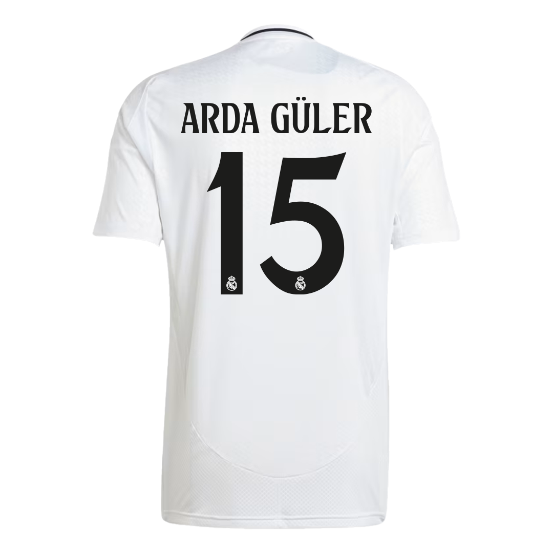 Premium Quality Men's ARDA GÜLER #15 Real Madrid Home Soccer Jersey Shirt - Fan Version - Pro Jersey Shop