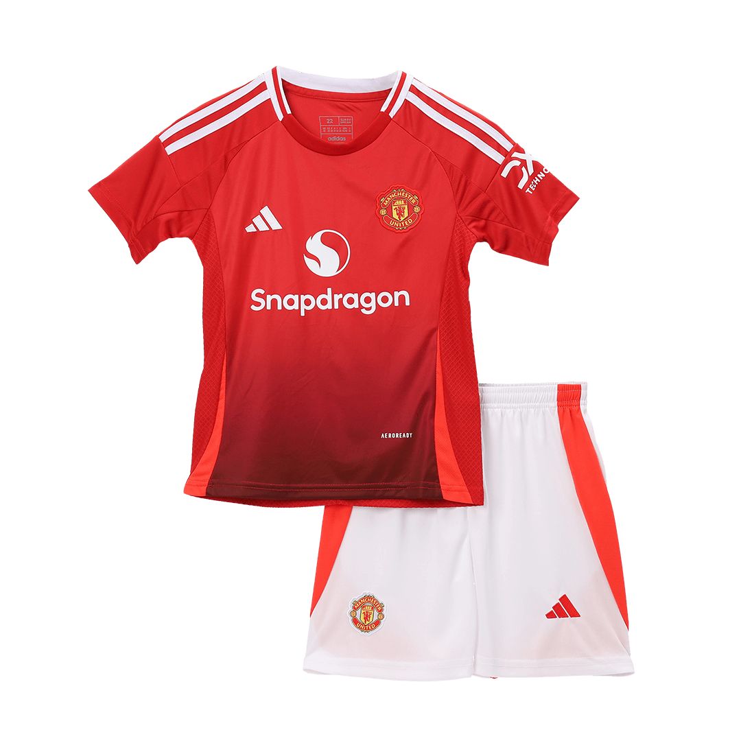 Kids Manchester United Home Soccer Jersey Kit - Pro Jersey Shop