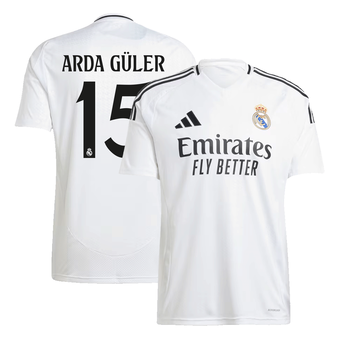 Premium Quality Men's ARDA GÜLER #15 Real Madrid Home Soccer Jersey Shirt - Fan Version - Pro Jersey Shop