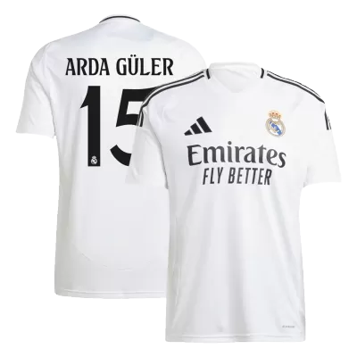 Premium Quality Men's ARDA GÜLER #15 Real Madrid Home Soccer Jersey Shirt 2024/25 - Fan Version - Pro Jersey Shop