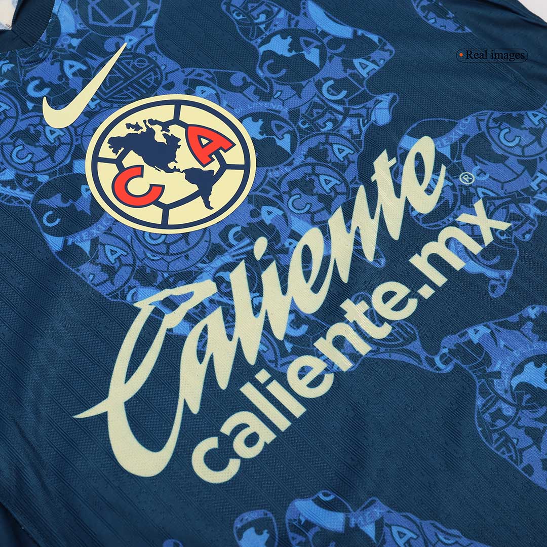 Men's Authentic Club America Aguilas Away Soccer Jersey Shirt - Player Version - Pro Jersey Shop