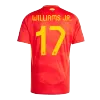 Premium Quality Men's WILLIAMS JR. #17 Spain Home Soccer Jersey Shirt Euro 2024 - Fan Version - Pro Jersey Shop