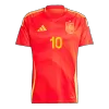 Premium Quality Men's OLMO #10 Spain Home Soccer Jersey Shirt Euro 2024 - Fan Version - Pro Jersey Shop