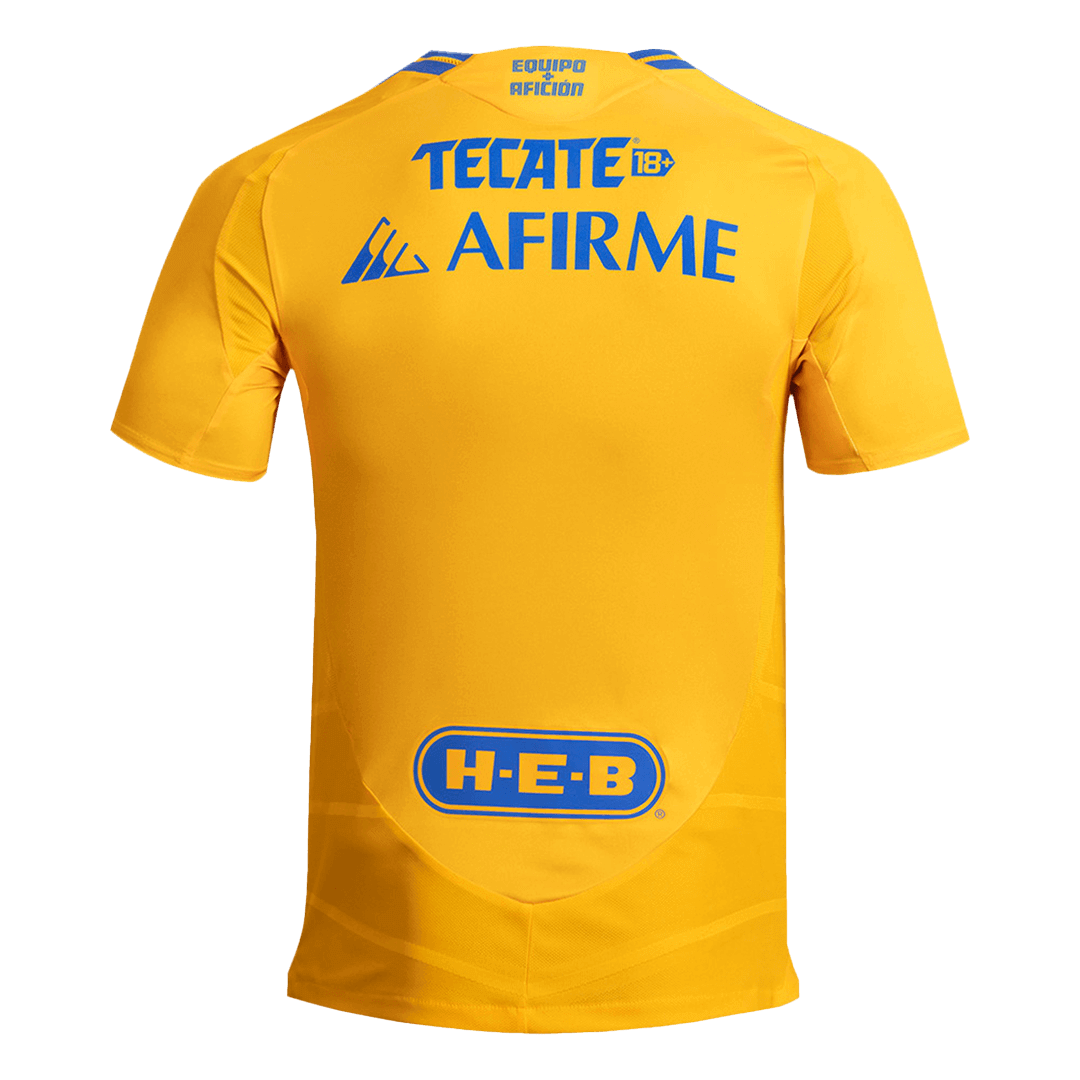 Men's Authentic Tigres UANL Home Soccer Jersey Shirt - Player Version - Pro Jersey Shop