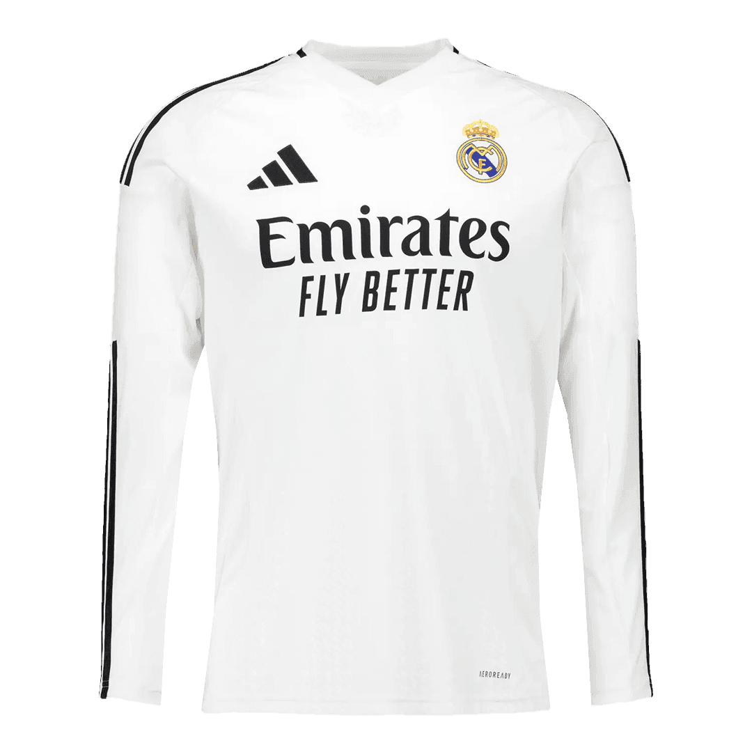Men's Real Madrid Home Long Sleeves Soccer Jersey Shirt - Fan Version - Pro Jersey Shop