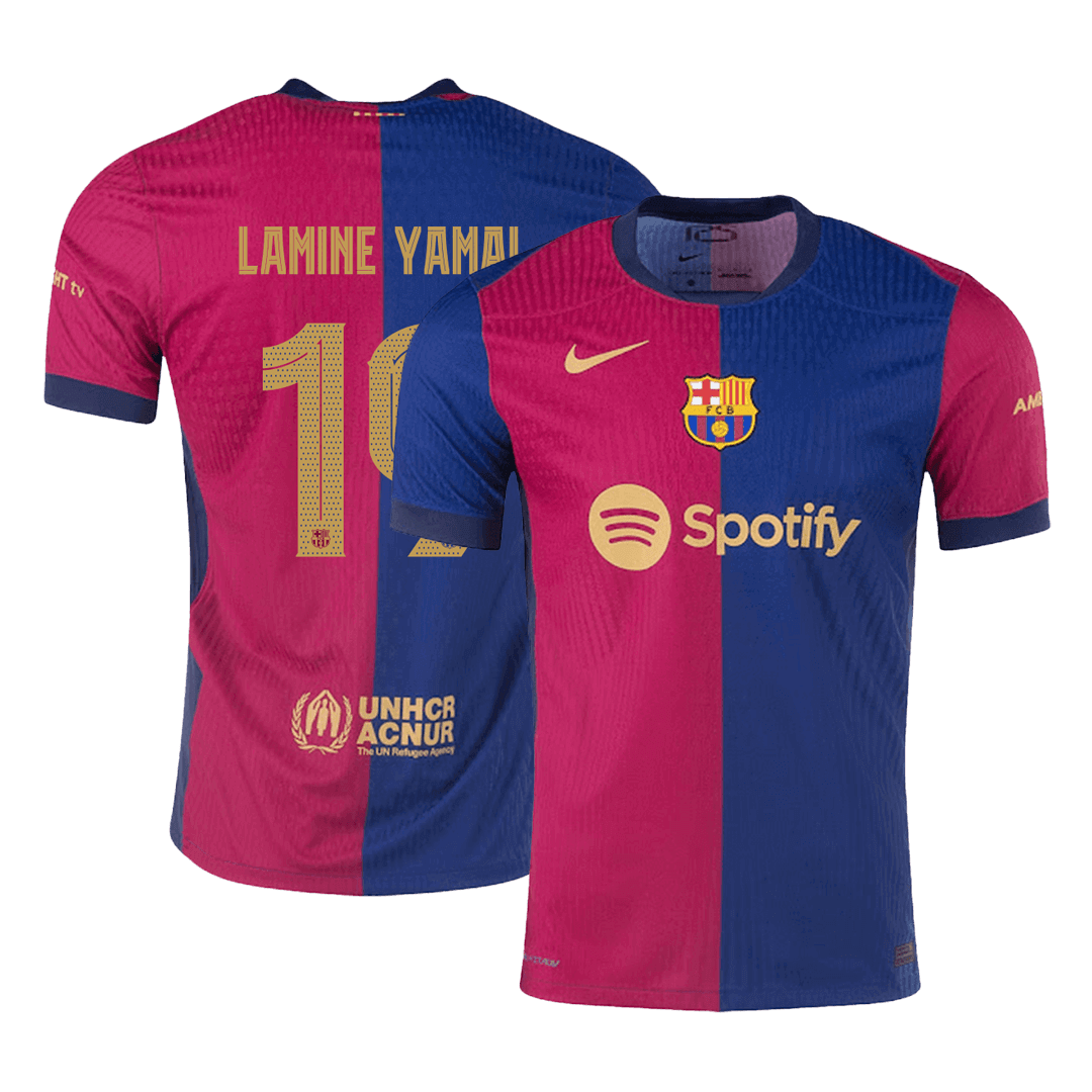 Barcelona LAMINE YAMAL #19 Home Soccer Jersey Authentic UCL - Pro Jersey Shop