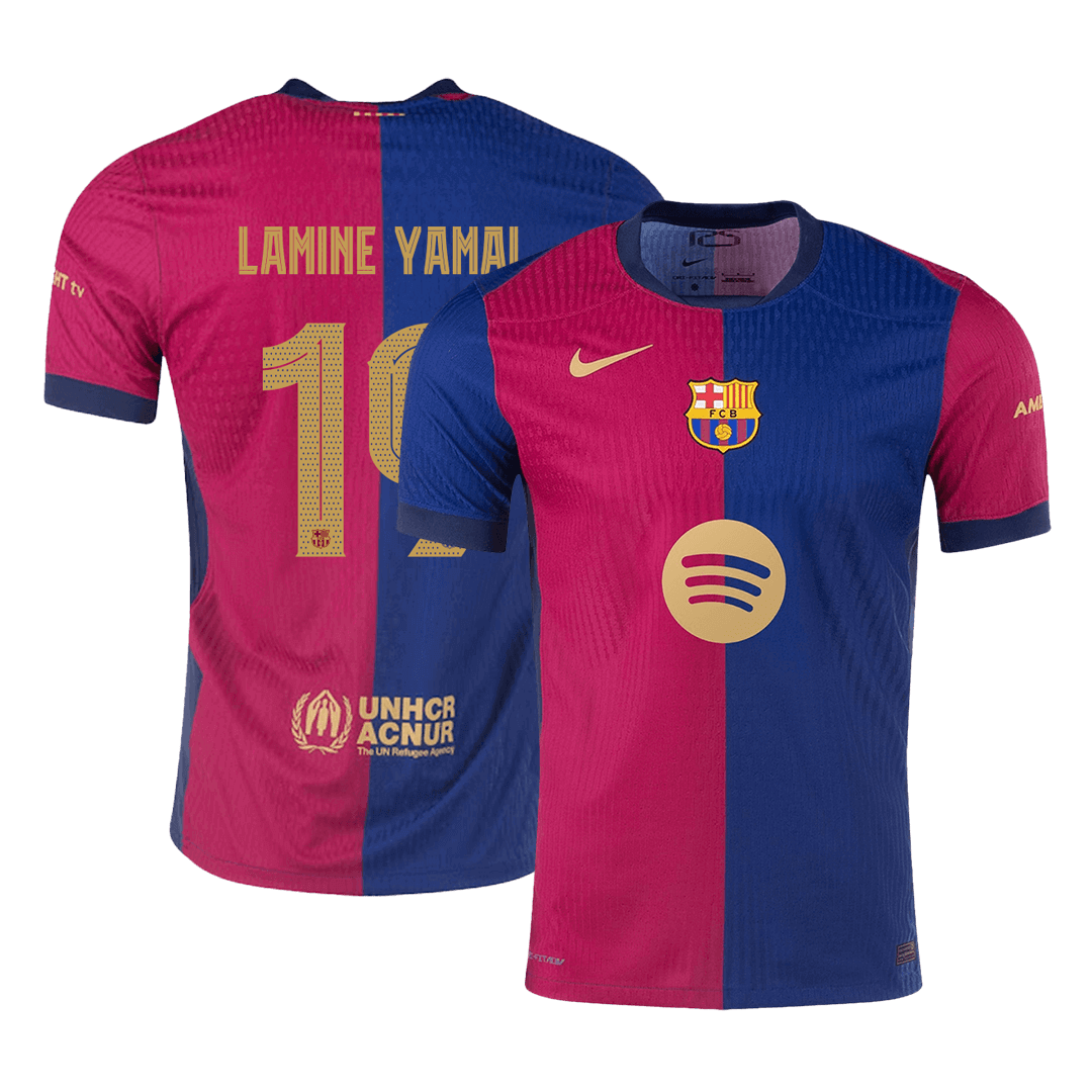 Barcelona LAMINE YAMAL #19 Home Soccer Jersey Authentic UCL - Pro Jersey Shop