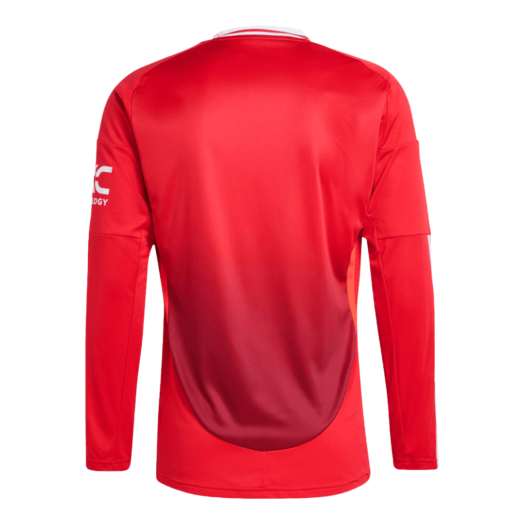 Manchester United Home Soccer Long Sleeves Fan Jersey - Pro Jersey Shop