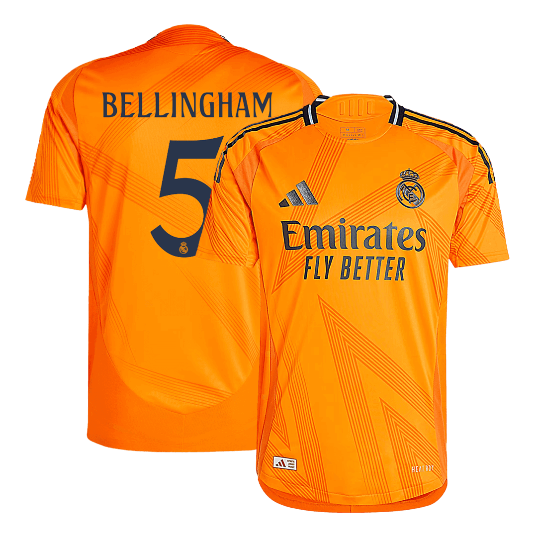 Men's Authentic BELLINGHAM #5 Real Madrid Away Soccer Jersey Shirt - Player Version - Pro Jersey Shop