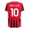 Men's Authentic RAFA LEÃO #10 AC Milan Home Soccer Jersey Shirt 2024/25 - Player Version - Pro Jersey Shop