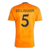 Premium Quality Men's BELLINGHAM #5 Real Madrid Away Soccer Jersey Shirt 2024/25 - Fan Version - Pro Jersey Shop