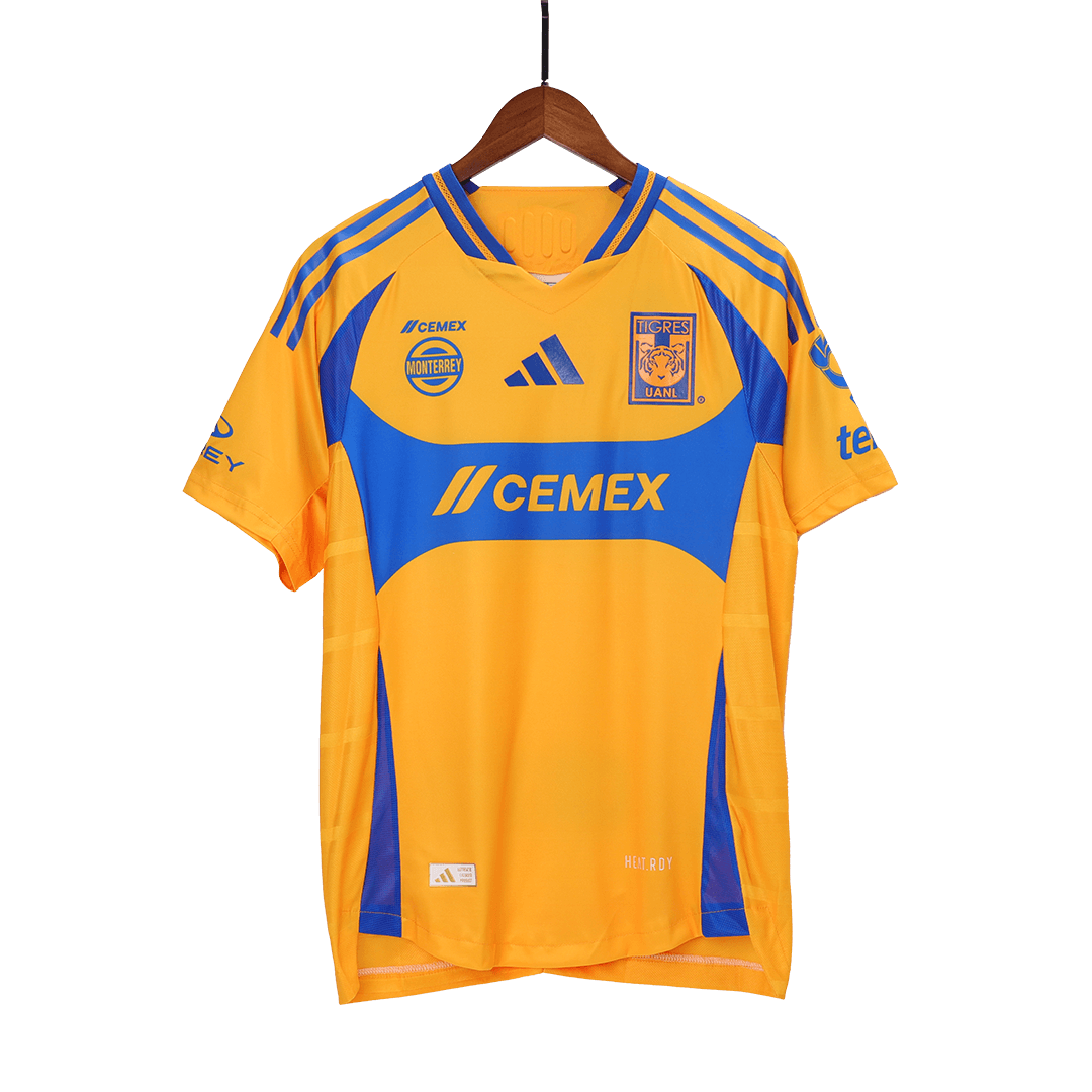 Men's Authentic Tigres UANL Home Soccer Jersey Shirt - Player Version - Pro Jersey Shop