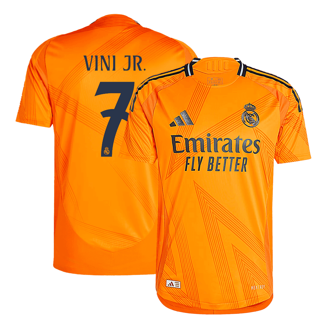 Men's Authentic VINI JR. #7 Real Madrid Away Soccer Jersey Shirt - Player Version - Pro Jersey Shop