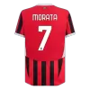 Men's Authentic MORATA #7 AC Milan Home Soccer Jersey Shirt 2024/25 - Player Version - Pro Jersey Shop