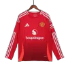 Men's Manchester United Home Long Sleeves Soccer Jersey Shirt 2024/25 - Fan Version - Pro Jersey Shop