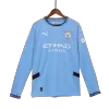 Men's Manchester City Home Long Sleeves Soccer Jersey Shirt 2024/25 - Fan Version - Pro Jersey Shop