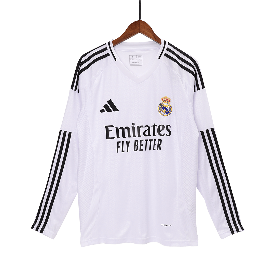 Men's Real Madrid Home Long Sleeves Soccer Jersey Shirt - Fan Version - Pro Jersey Shop