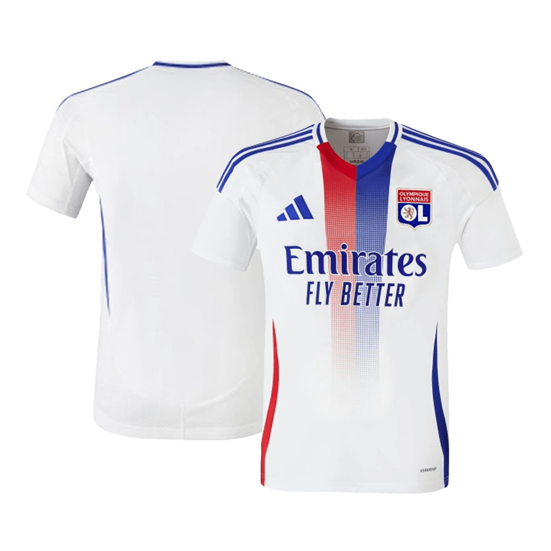 Men's Olympique Lyonnais Home Soccer Jersey Shirt - Fan Version - Pro Jersey Shop