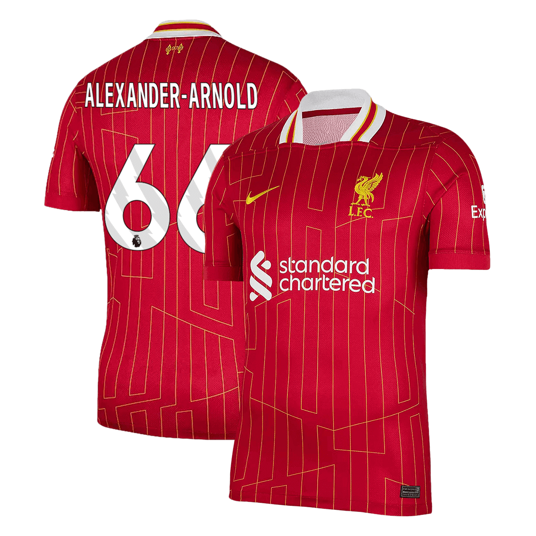 Premium Quality Men's ALEXANDER-ARNOLD #66 Liverpool Home Soccer Jersey Shirt - Fan Version - Pro Jersey Shop