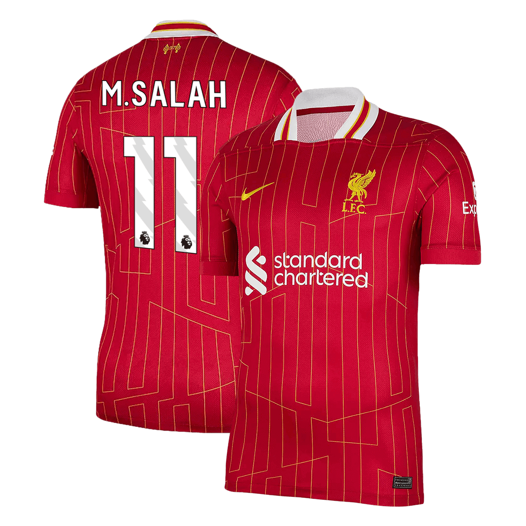 Premium Quality Men's M.SALAH #11 Liverpool Home Soccer Jersey Shirt - Fan Version - Pro Jersey Shop