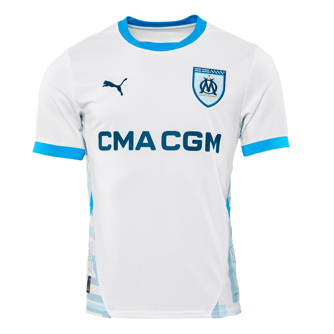 Men's Marseille Home Soccer Jersey Shirt - Fan Version - Pro Jersey Shop