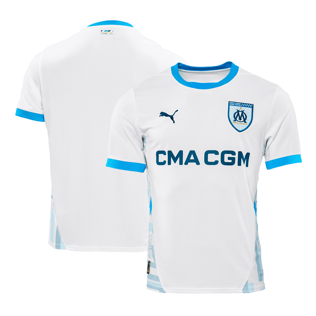 Men's Marseille Home Soccer Jersey Shirt - Fan Version - Pro Jersey Shop