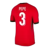 Premium Quality Men's PEPE #3 Portugal Home Soccer Jersey Shirt Euro 2024 - Fan Version - Pro Jersey Shop