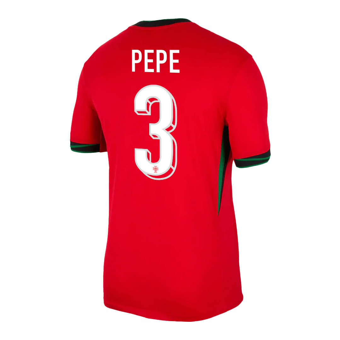 Premium Quality Men's PEPE #3 Portugal Home Soccer Jersey Shirt Euro - Fan Version - Pro Jersey Shop