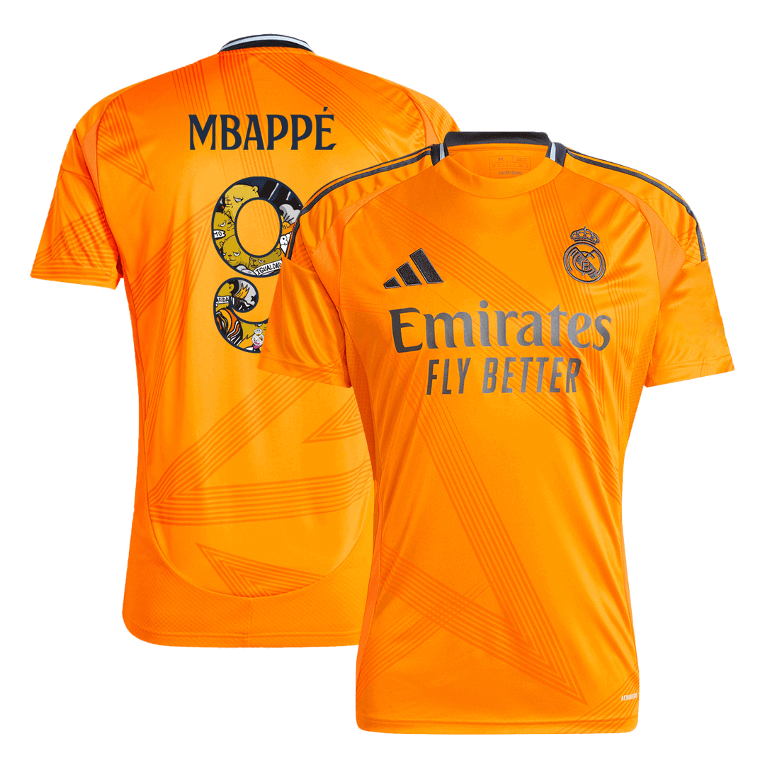 Premium Quality Men's MBAPPÉ #9 Real Madrid Away Soccer Jersey Shirt Bear Champ Font- Fan Version - Pro Jersey Shop