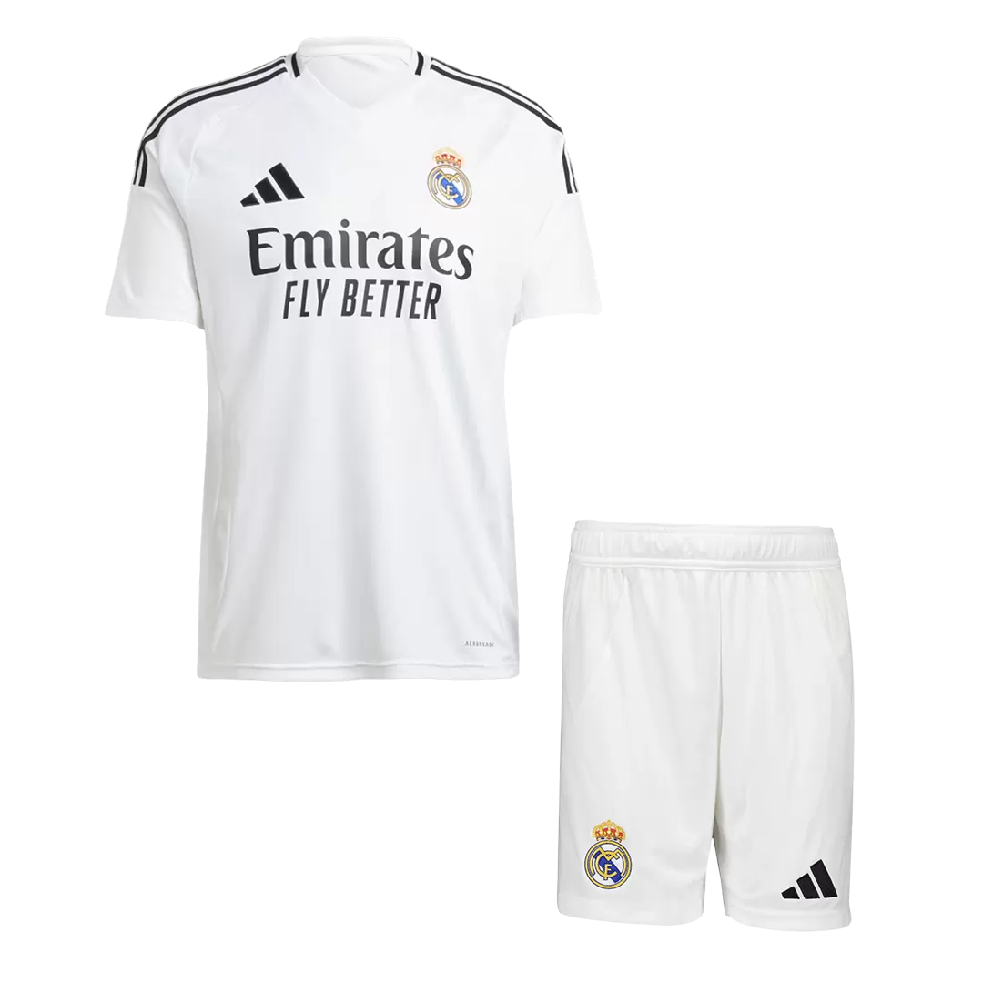 Real Madrid Home Soccer Kit (Jersey+Shorts) Replica 2024/25 - Pro Jersey Shop