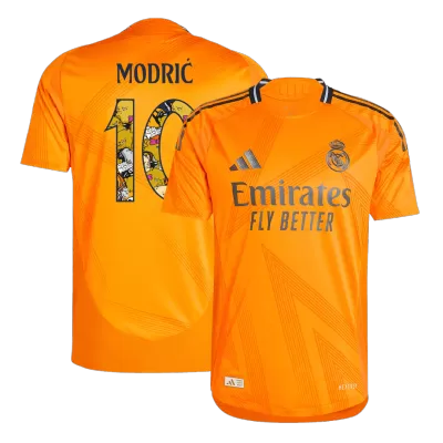 Men's Authentic MODRIĆ #10 Bear Champ Font Real Madrid Away Soccer Jersey Shirt 2024/25 - Player Version - Pro Jersey Shop