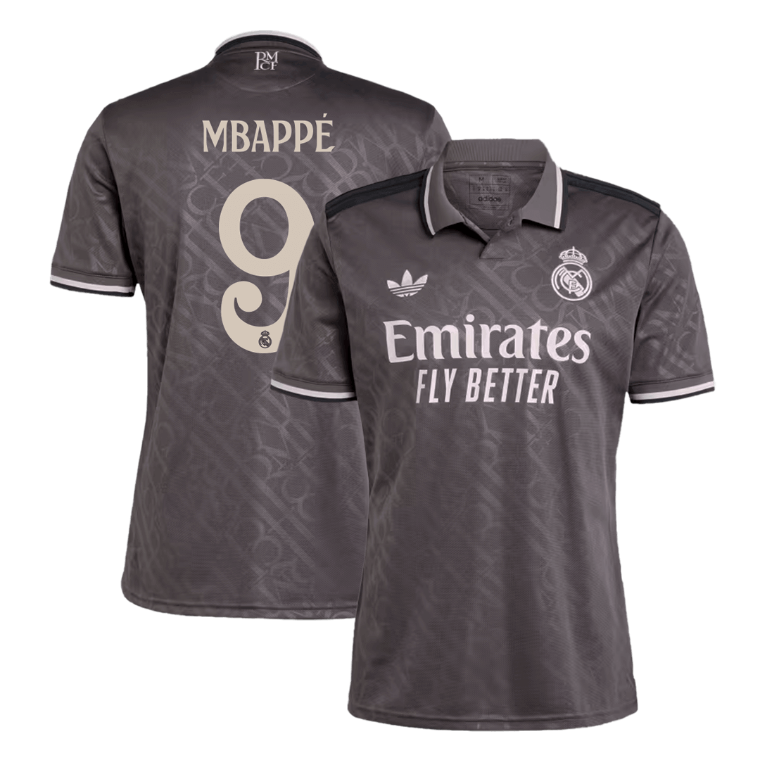 Premium Quality Men's MBAPPÉ #9 Real Madrid Third Away Soccer Jersey Shirt - Fan Version - Pro Jersey Shop