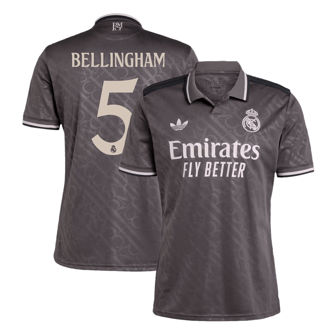 Premium Quality Men's BELLINGHAM #5 Real Madrid Third Away Soccer Jersey Shirt - Fan Version - Pro Jersey Shop