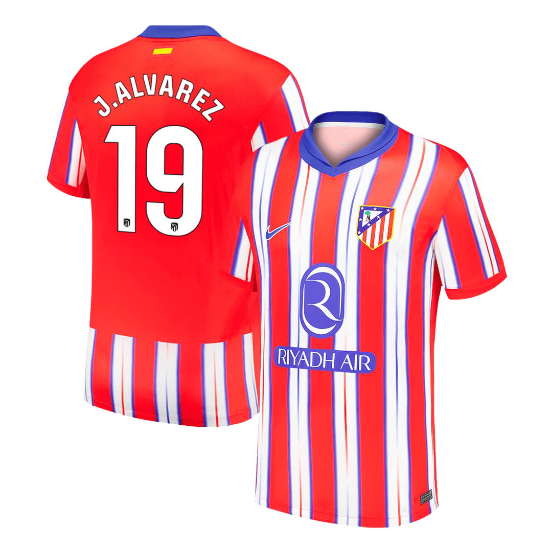 J.ALVAREZ #19 Atletico Madrid Soccer Jersey Away Custom
