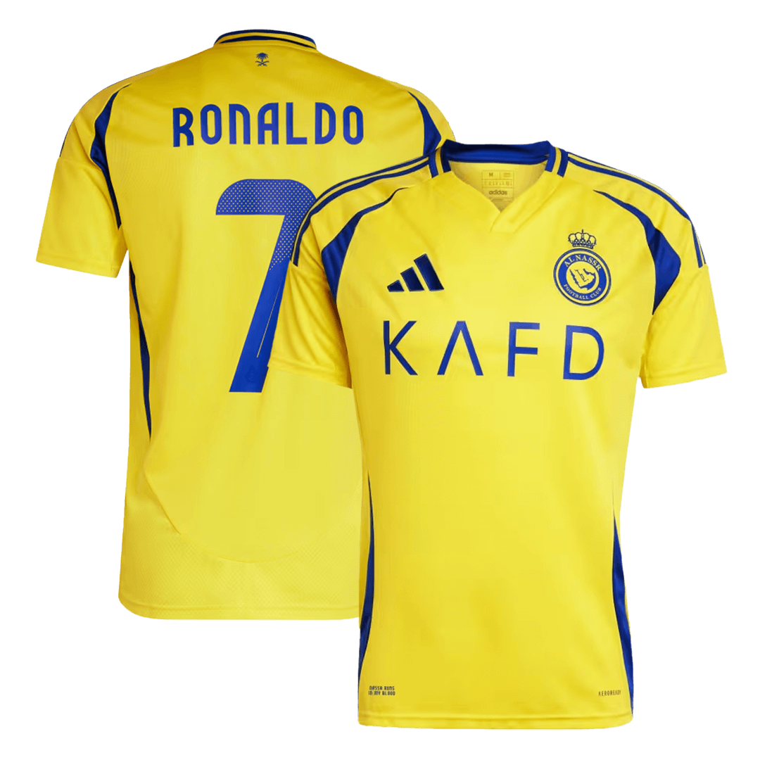 Premium Quality ACL Men's RONALDO #7 Al Nassr Home Soccer Jersey Shirt - Fan Version - Pro Jersey Shop
