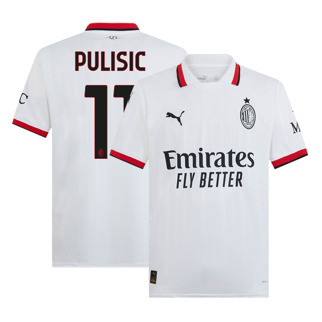 Premium Quality Men's PULISIC #11 AC Milan Away Soccer Jersey Shirt - Fan Version - Pro Jersey Shop