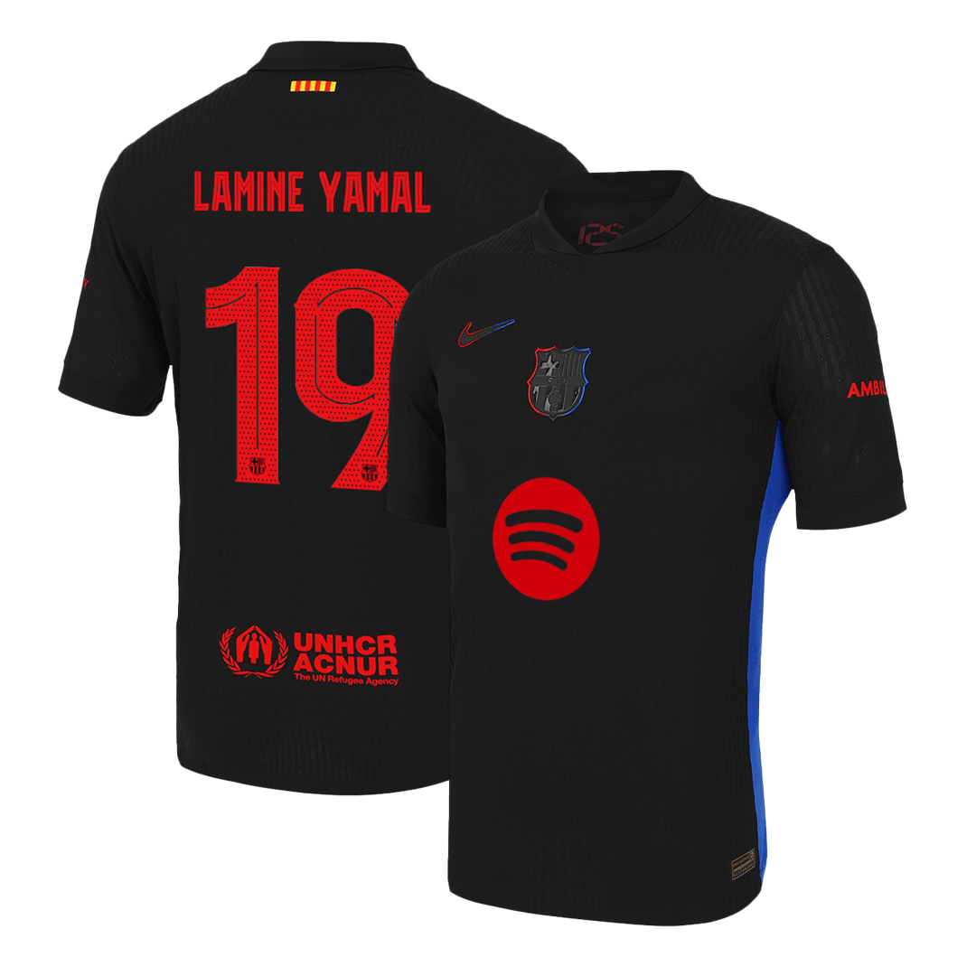 Barcelona LAMINE YAMAL #19 Away Soccer Jersey Authentic - Pro Jersey Shop