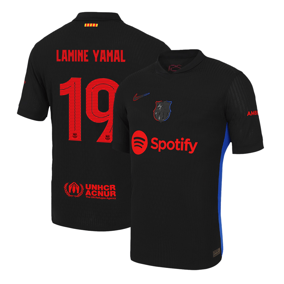 Barcelona LAMINE YAMAL #19 Away Soccer Jersey Authentic UCL - Pro Jersey Shop